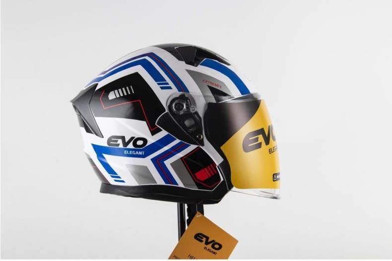 EVO ELEGANT 528 ÇENESİZ GÖZLÜKLÜ MOTOSİKLET KASKI