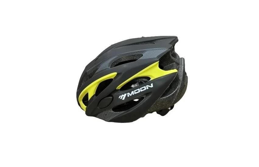 MOON MV88 CARBON DESEN IŞIKLI AYARLI BİSİKLET KASKI SİYAH/KIRMIZI