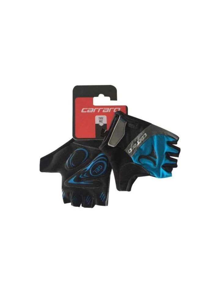 Carraro Orjinal Kısa Parmak Jelli Bisiklet Eldiveni V7 L - SİYAH-KIRMIZI