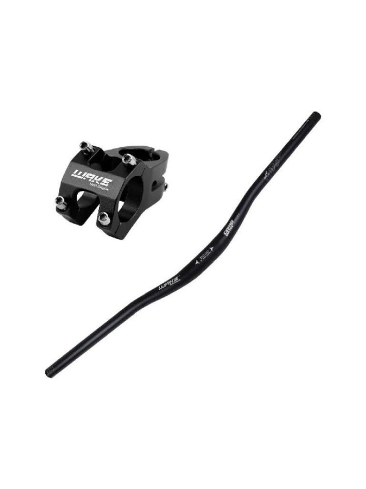 WAKE 780MM Alüminyum 31.8 Bisiklet Gidon + Boğaz Seti SARI